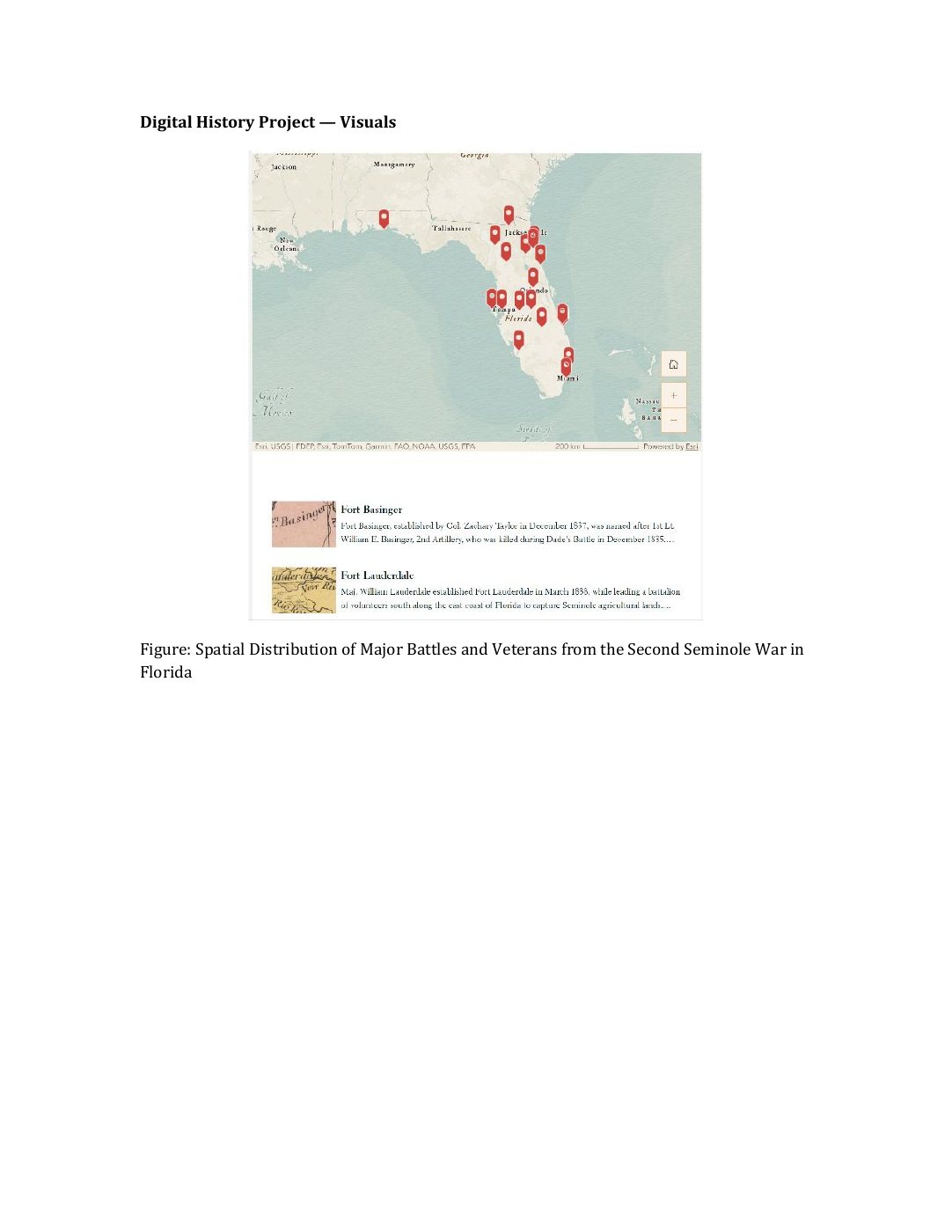 Second Seminole War StoryMap project map